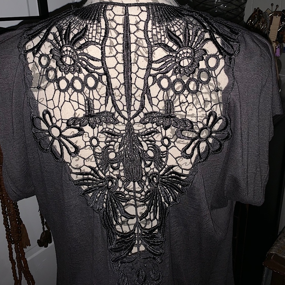 Women’s shrug with open crochet detail